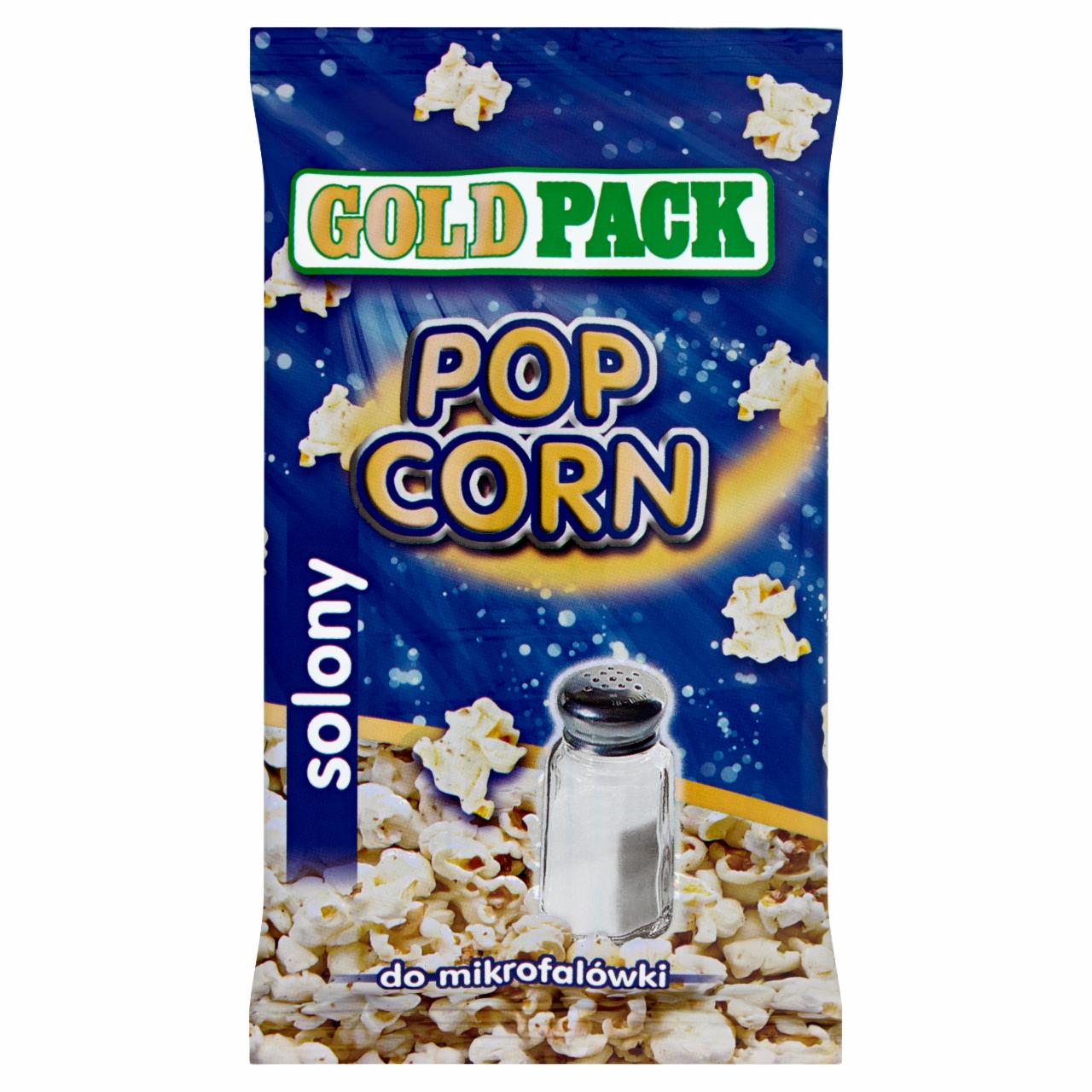 Zdjęcia - Gold Pack Popcorn do mikrofalówki solony 100 g