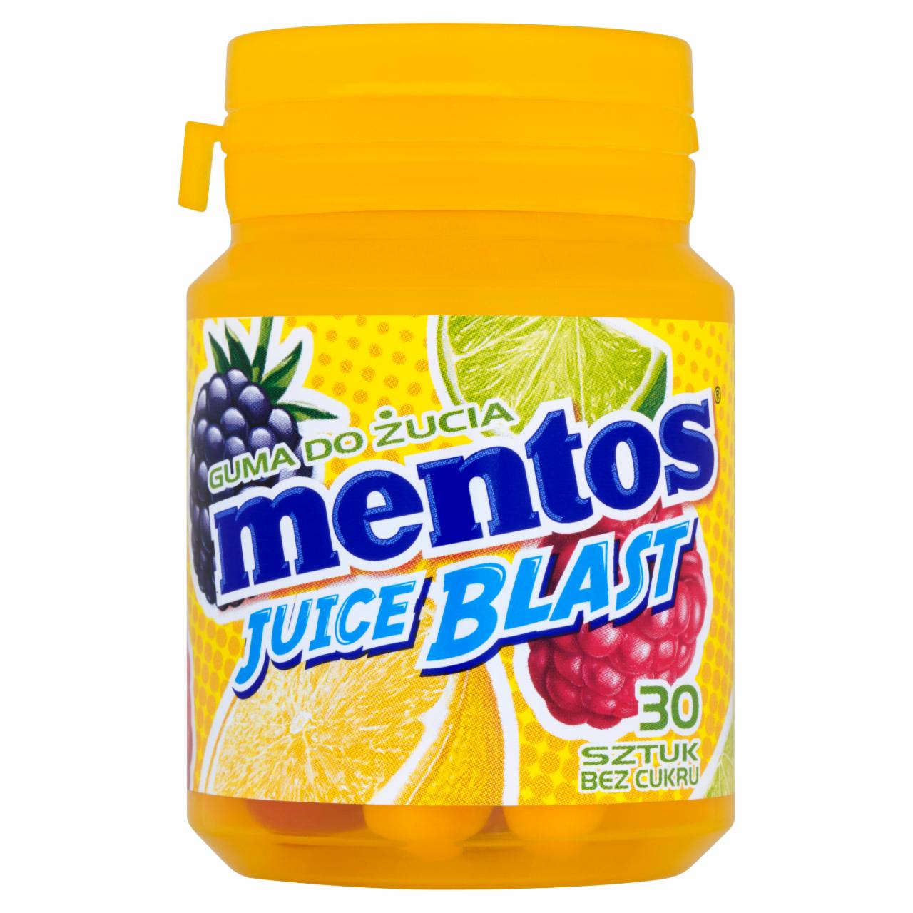 Zdjęcia - Mentos Juice Blast Guma do żucia bez cukru 60 g (30 sztuk)