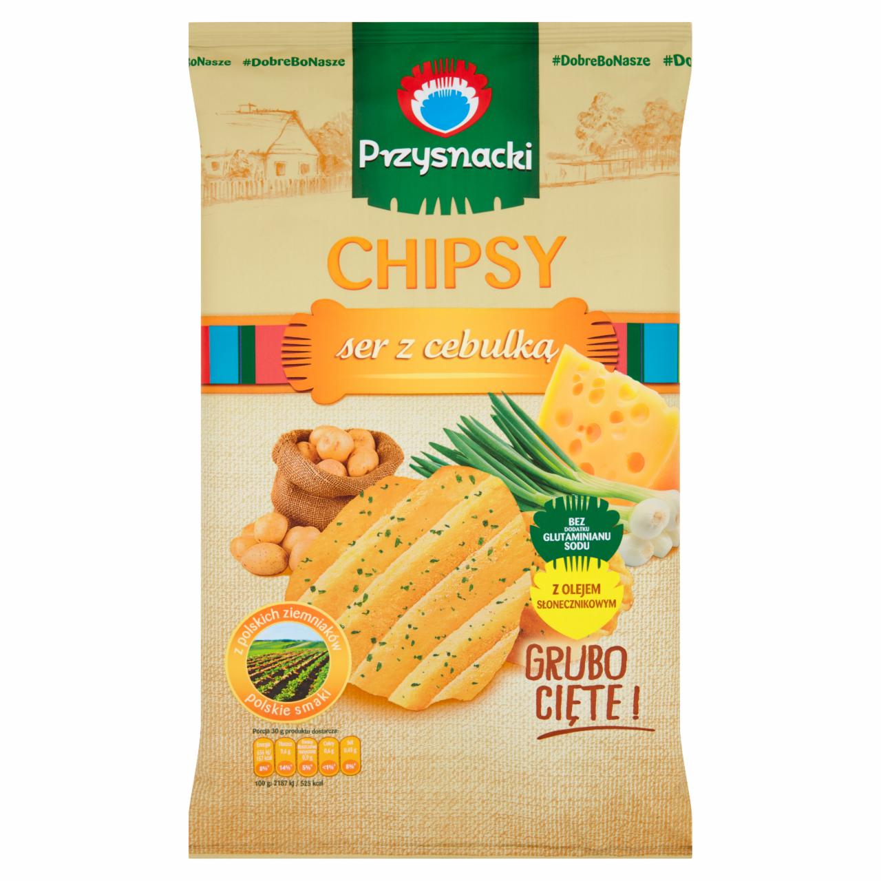 Zdjęcia - Przysnacki Chipsy o smaku ser z cebulką 135 g