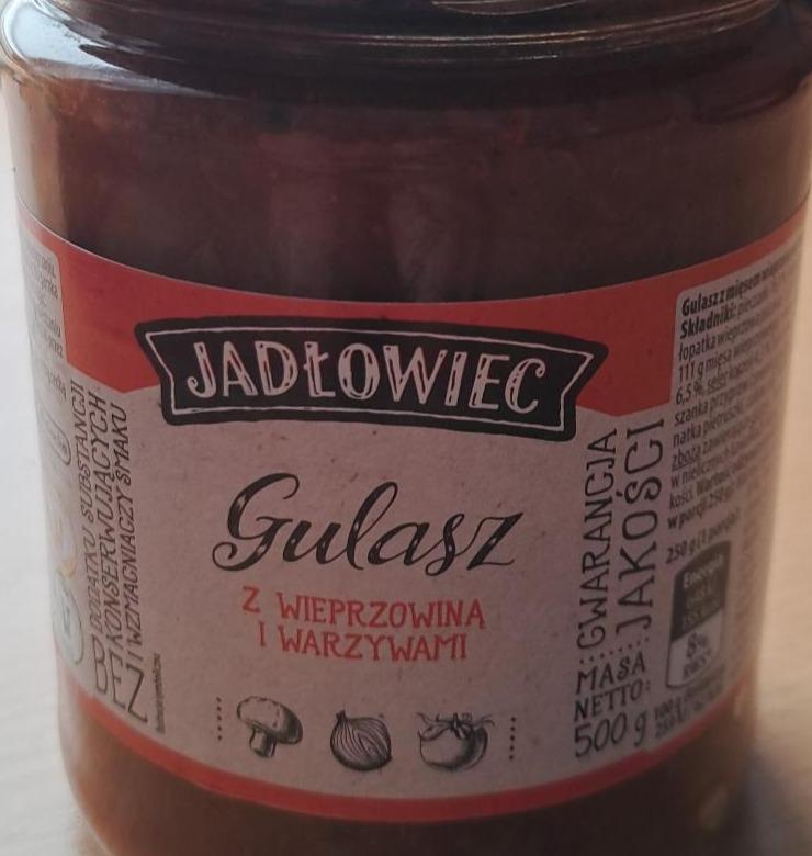 Zdjęcia - Gulasz z wieprzowina i warzywami Jadłowiec