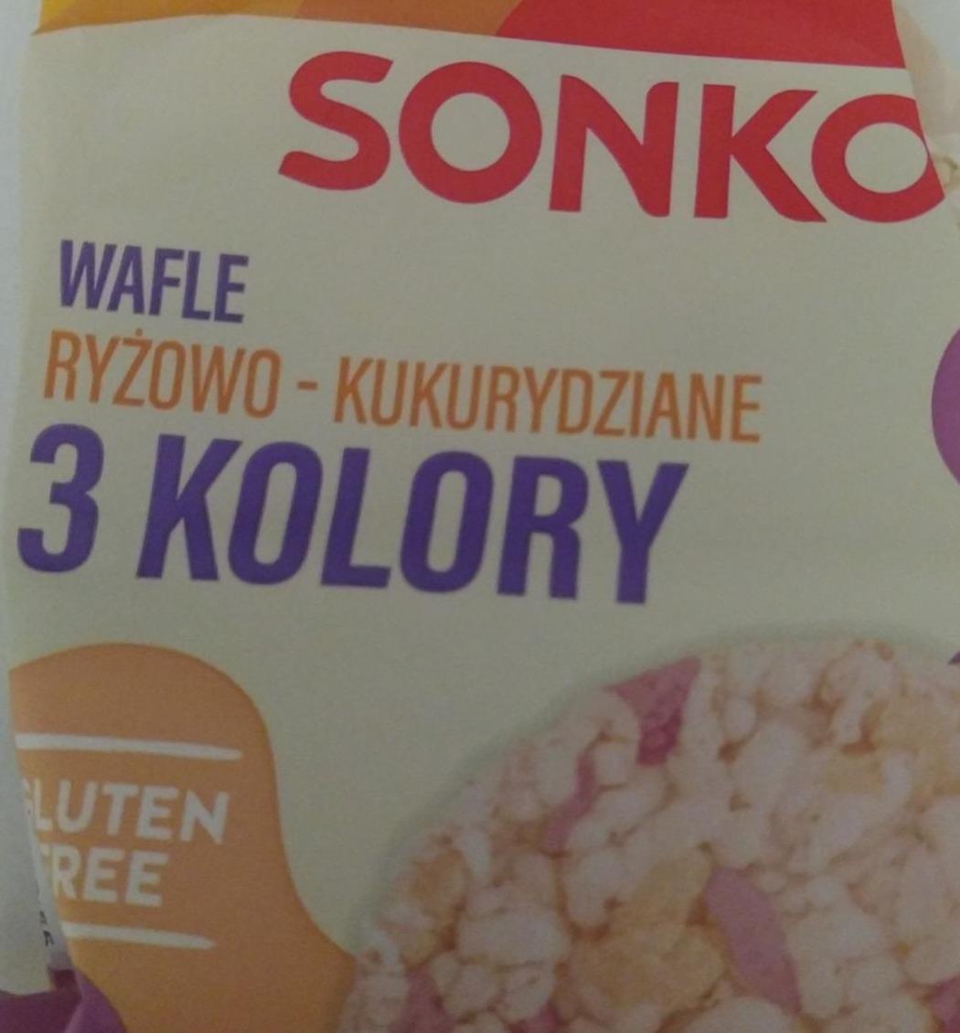 Zdjęcia - Wafle ryżowo-kukurydziane 3 kolory Sonko