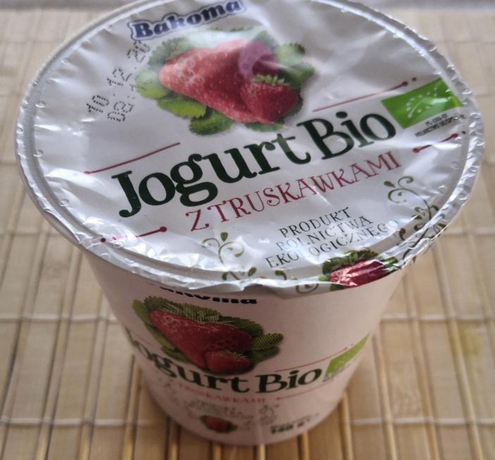 Zdjęcia - Jogurt Bio z truskawkami Bakoma