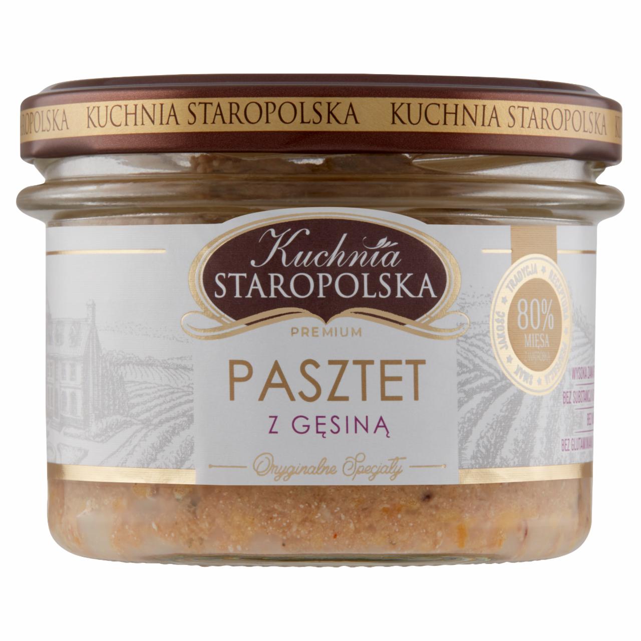 Zdjęcia - Kuchnia Staropolska Premium Pasztet z gęsiną 160 g
