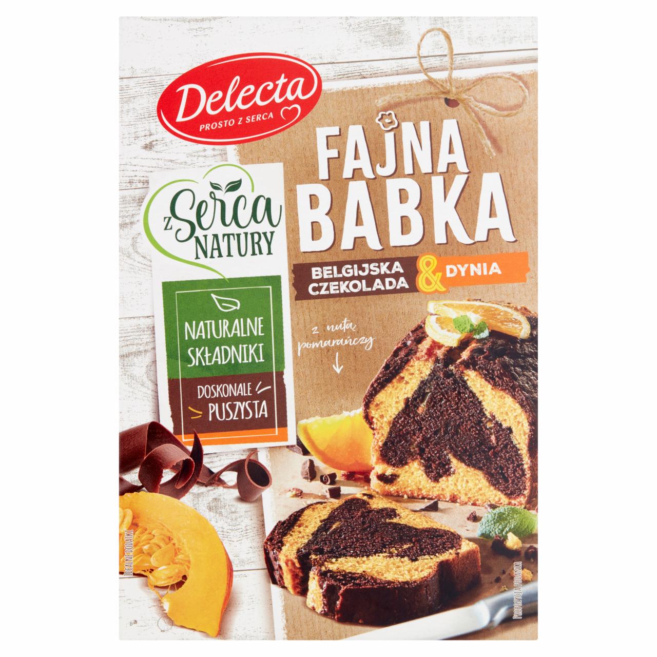 Zdjęcia - Delecta Z serca natury Fajna babka belgijska czekolada & dynia mieszanka do wypieku ciasta 420 g