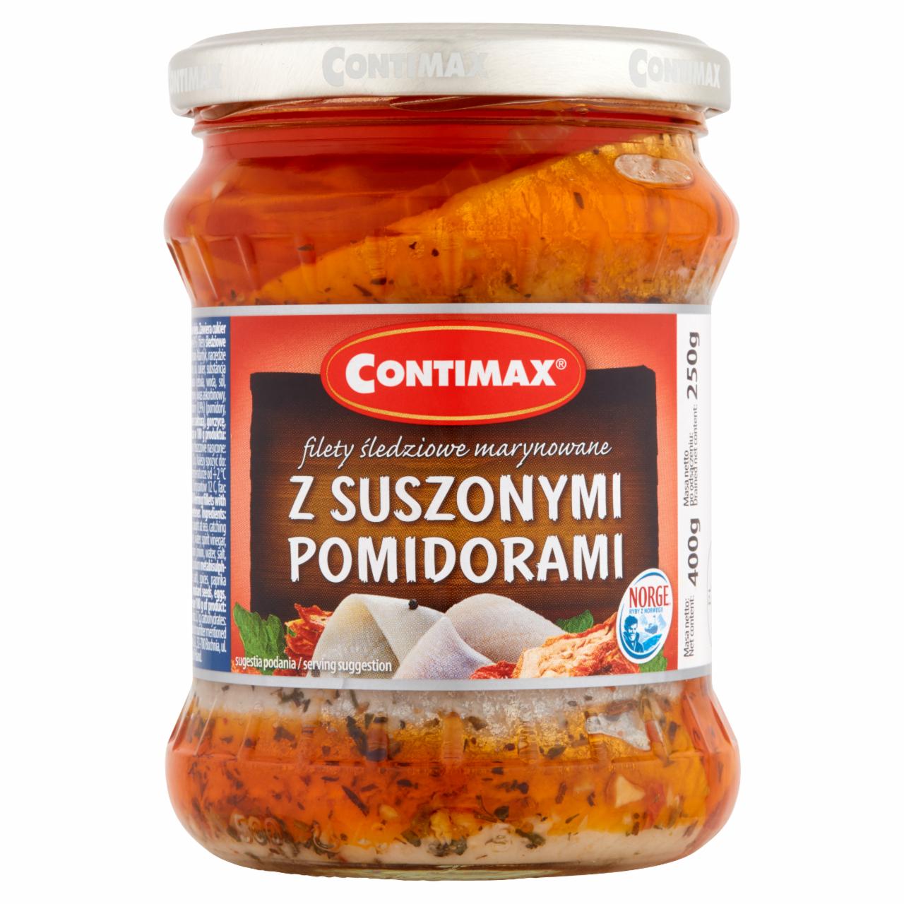 Zdjęcia - Contimax Filety śledziowe marynowane z suszonymi pomidorami 400 g