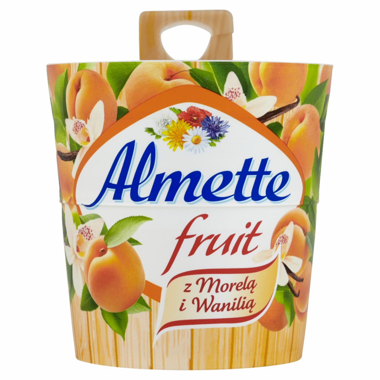 Zdjęcia - Almette Fruit z morelą i wanilią Puszysty serek twarogowy 150 g