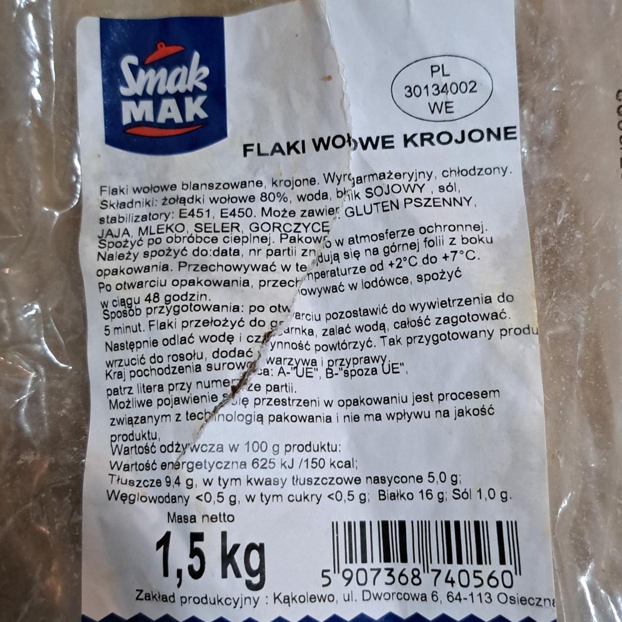 Zdjęcia - Flaki wołowe krojone Smak MAK