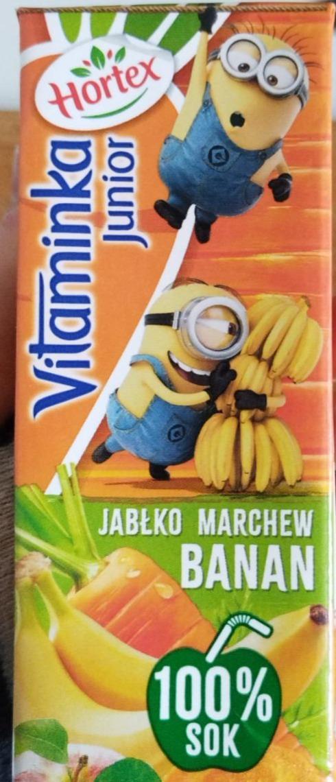 Zdjęcia - Sok vitaminka junior jabłko, marchew i banan Hortex