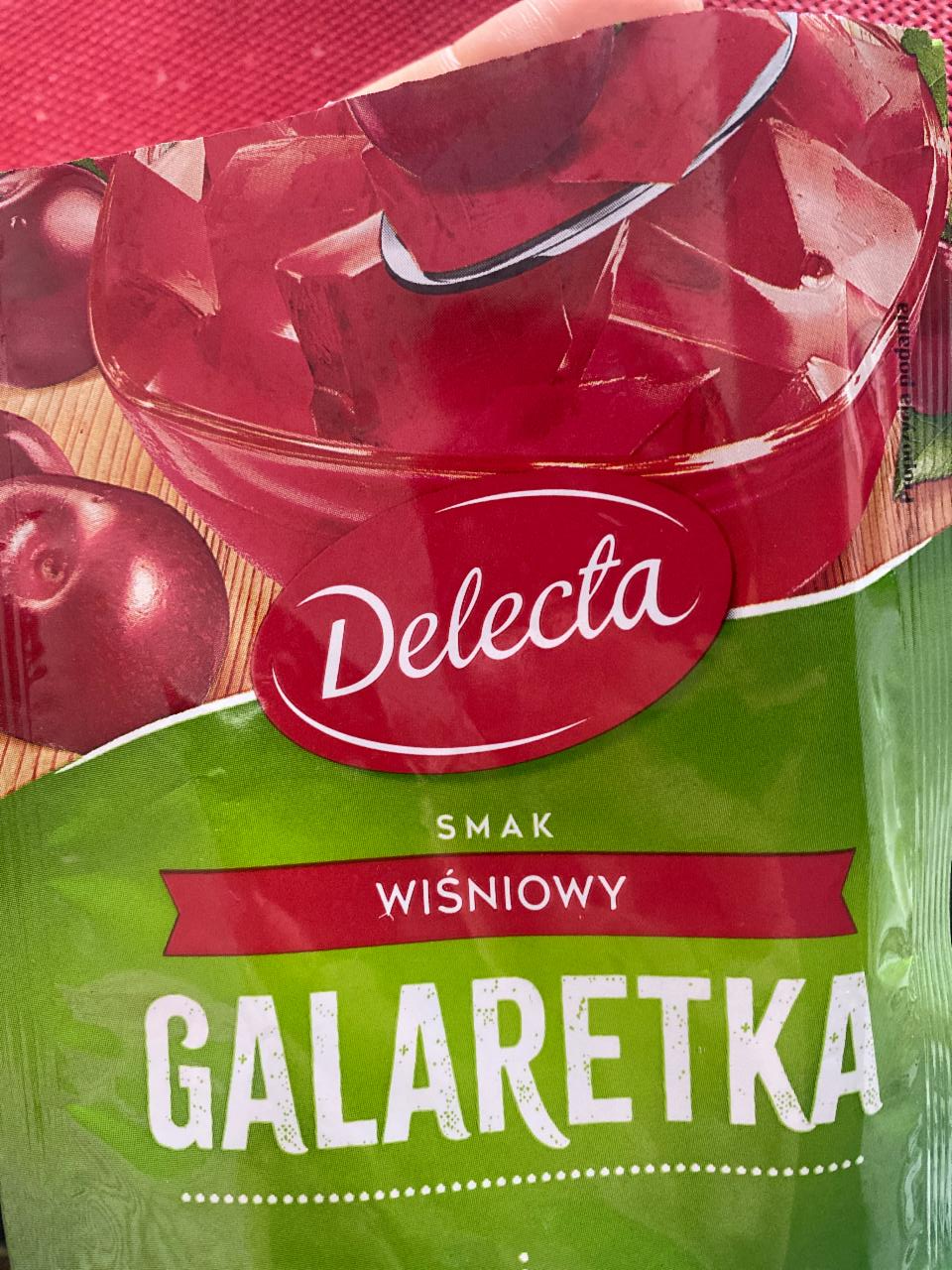 Zdjęcia - Galaretka smak wiśniowy Delecta