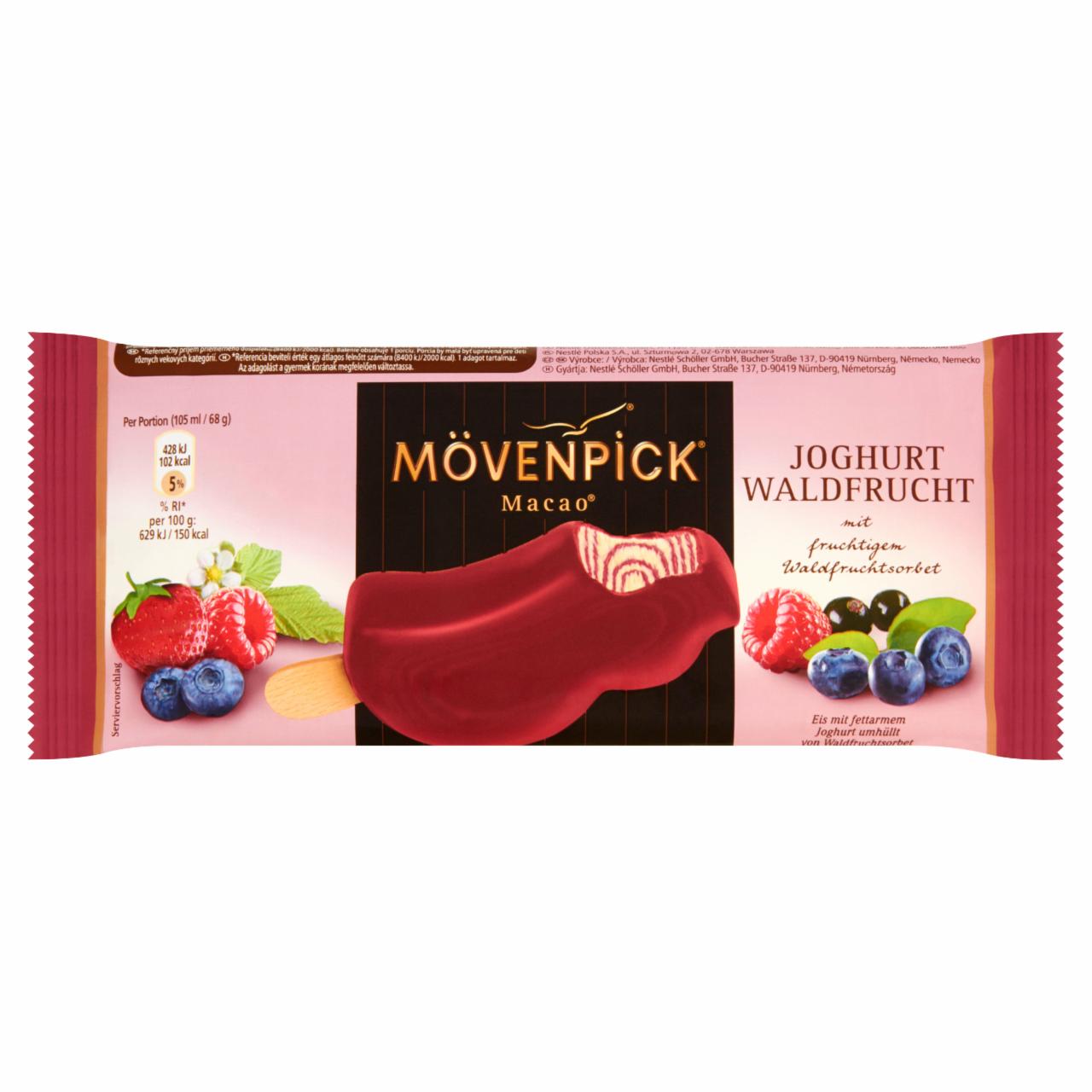 Zdjęcia - Mövenpick Macao Lody jogurtowe i sorbet z owoców leśnych 105 ml