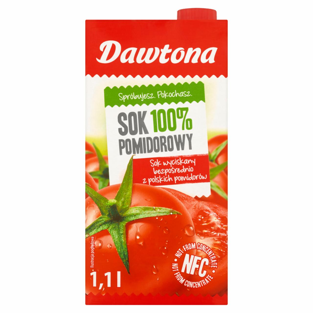 Zdjęcia - Dawtona Sok 100% pomidorowy 1,1 l
