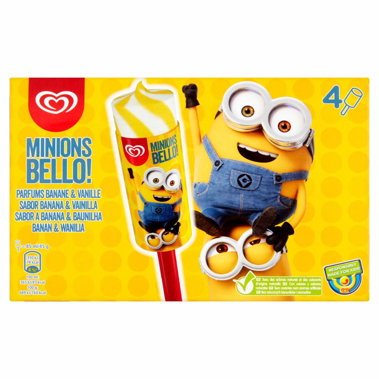 Zdjęcia - Algida Minions Bello! Lody 340 ml (4 sztuki)