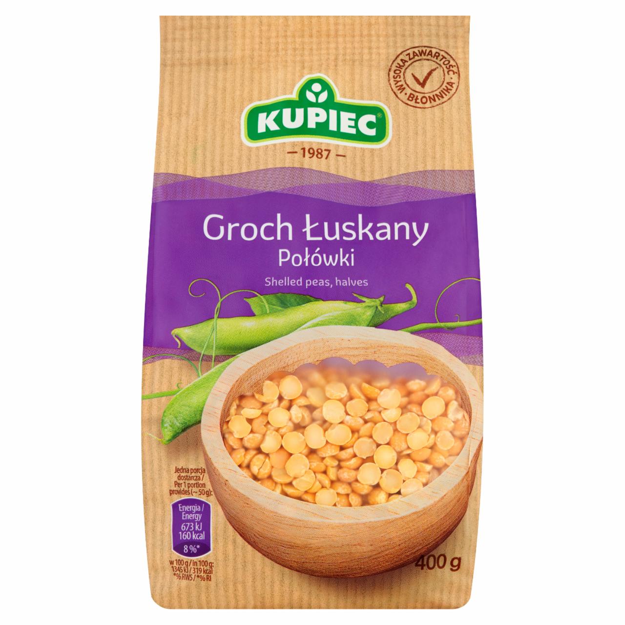 Zdjęcia - Kupiec Groch łuskany połówki 400 g