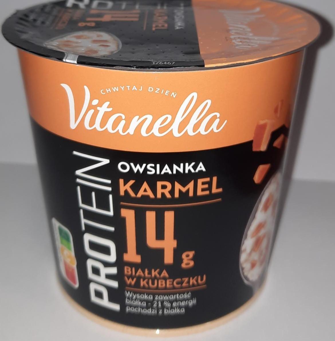 Zdjęcia - owsianka proteinowa z karmelem Vitanella