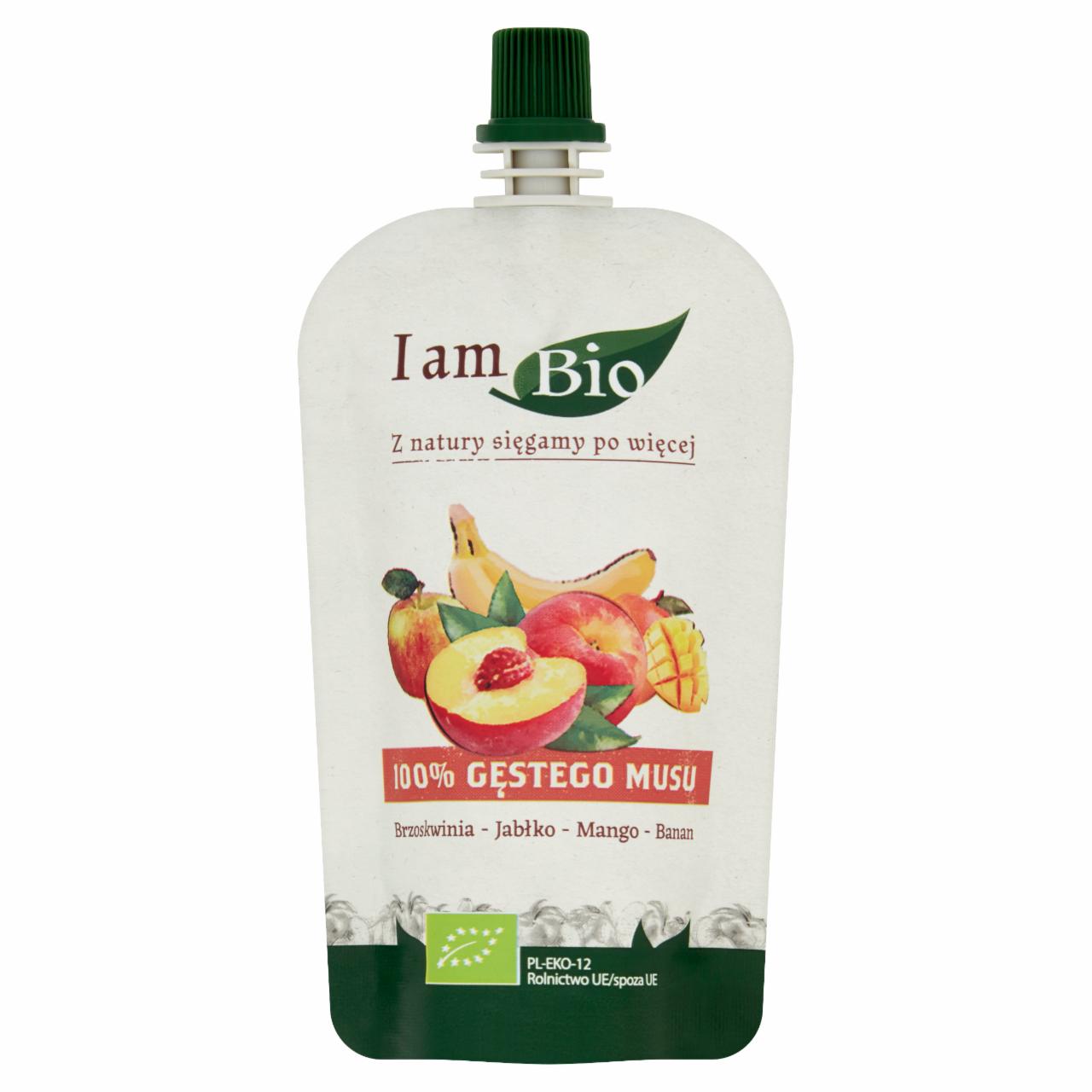 Zdjęcia - I am Bio Przecier owocowy z sokiem jabłkowym brzoskwinia-jabłko-mango-banan