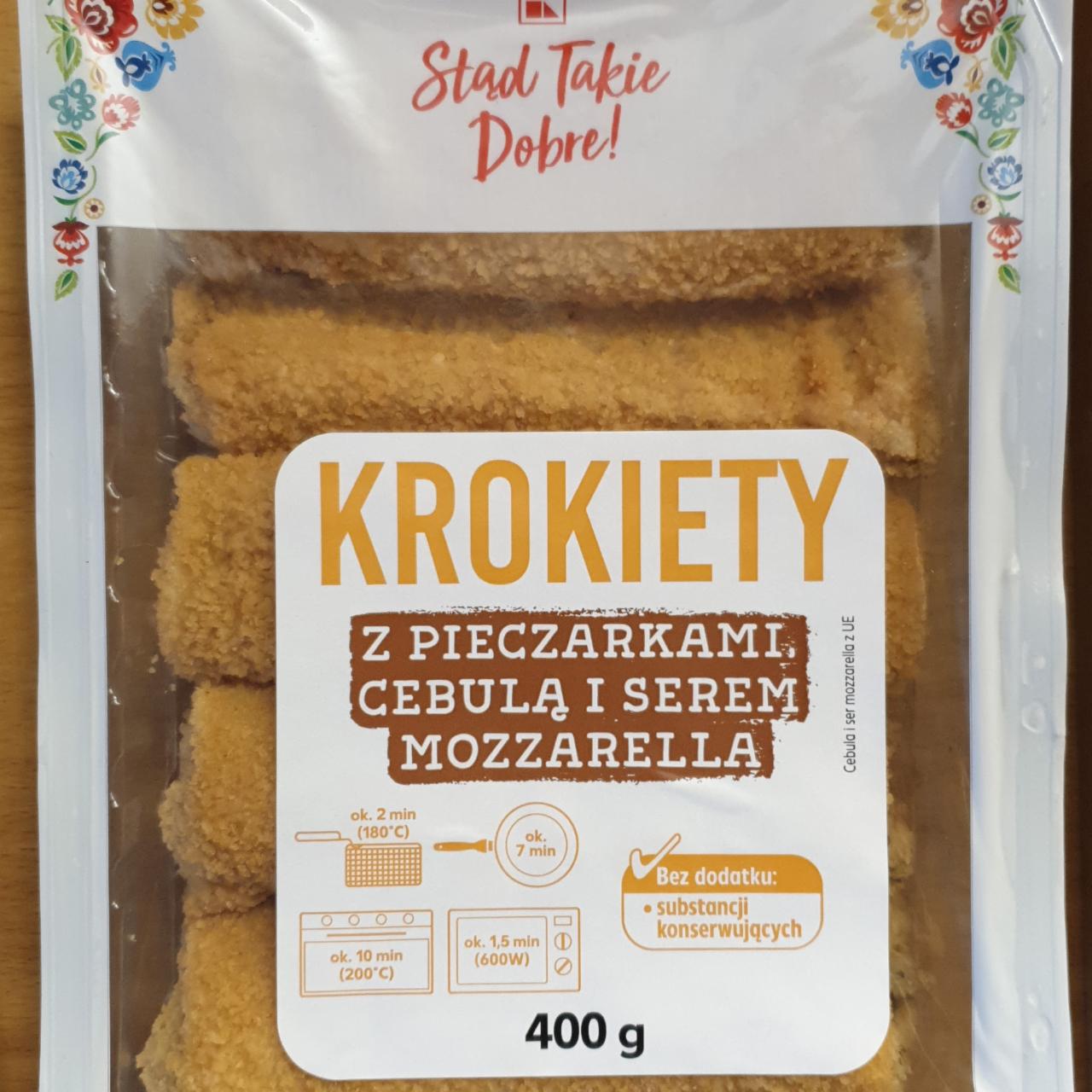 Zdjęcia - Krokiety z pieczarkami, cebulą i serem mozzarellą K-Stąd Takie Dobre