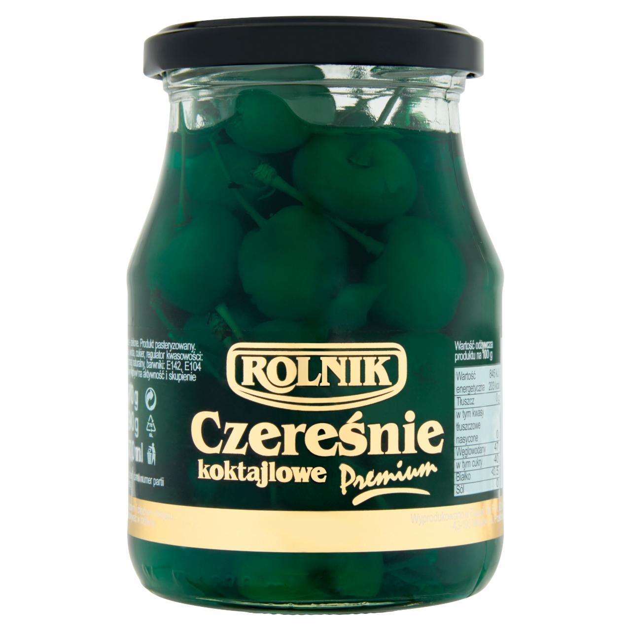 Zdjęcia - Rolnik Premium Czereśnie koktajlowe zielone 370 g