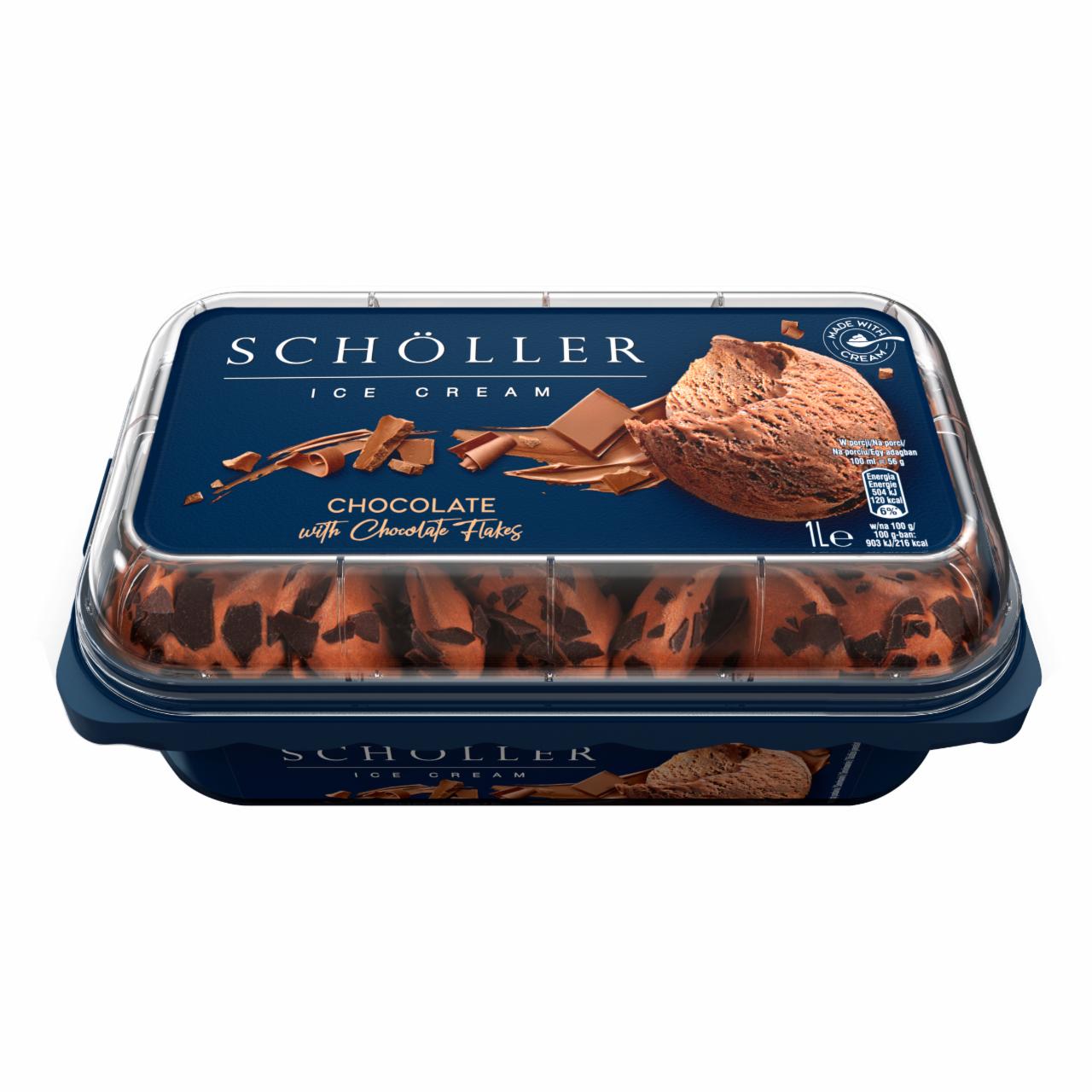 Zdjęcia - Schöller Lody czekoladowe z płatkami czekolady 1 l