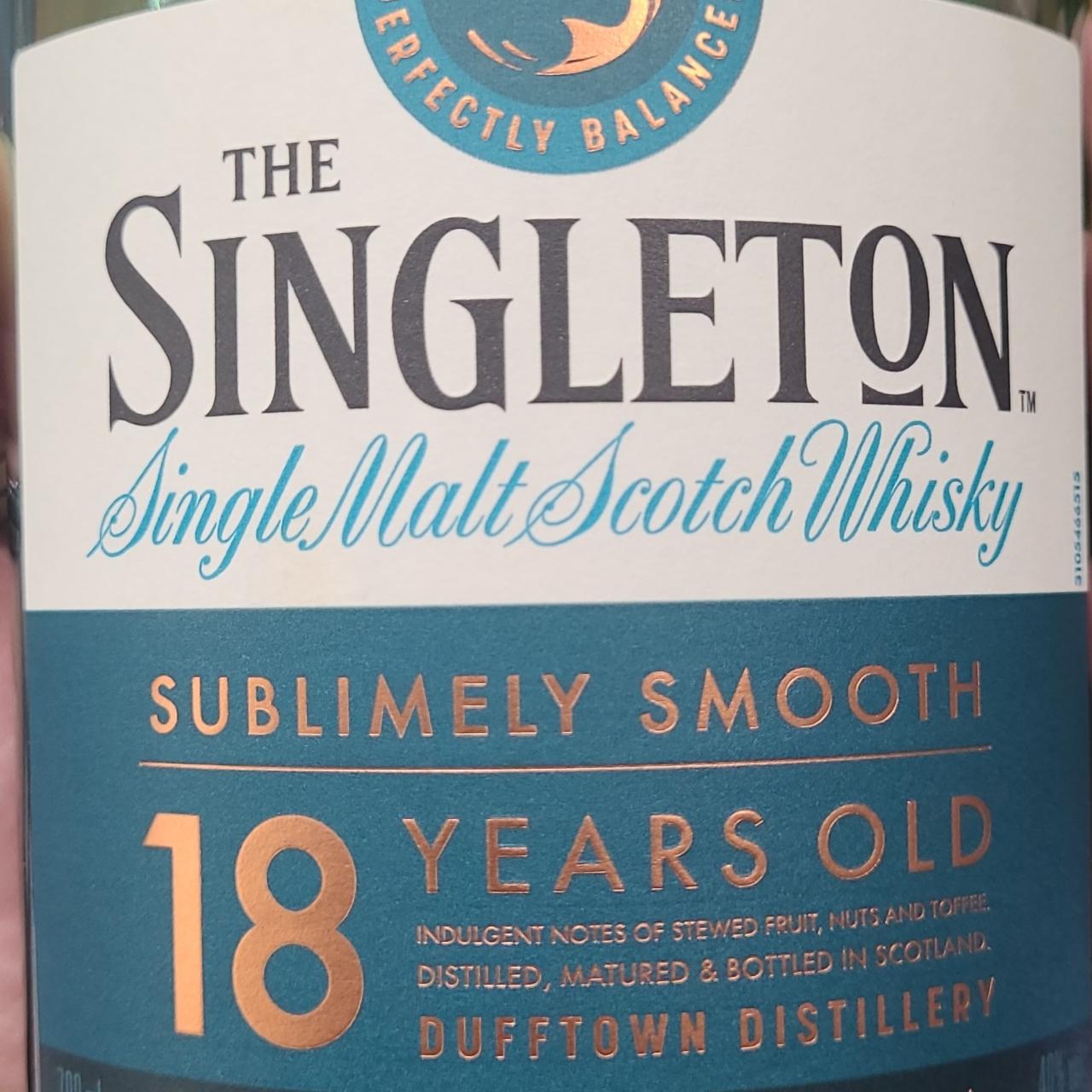 Zdjęcia - Single malt scotch whisky 18 years old The Singleton
