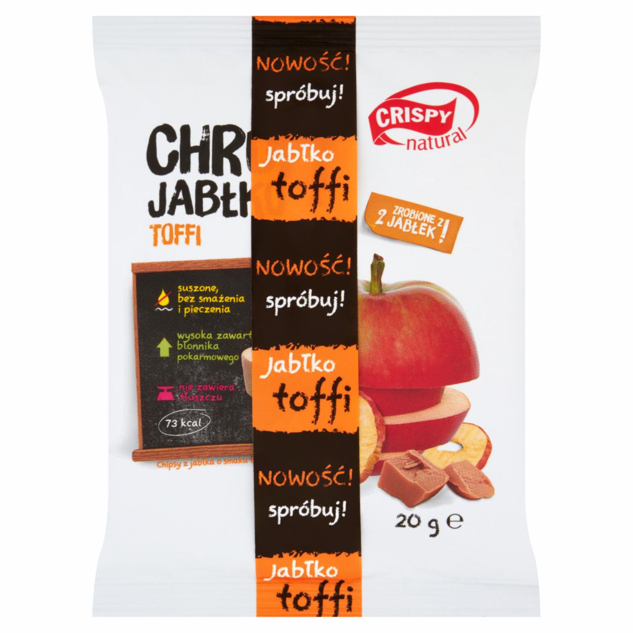Zdjęcia - Crispy Natural Chrup Jabłko Toffi! Chipsy 20 g