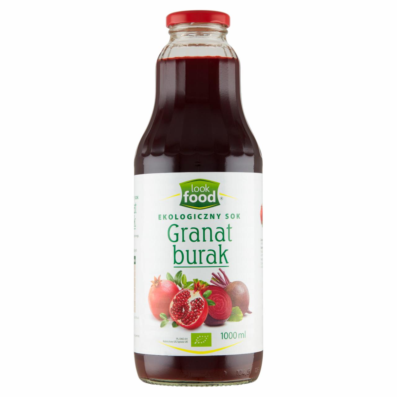 Zdjęcia - Look Food Ekologiczny sok granat burak 1000 ml