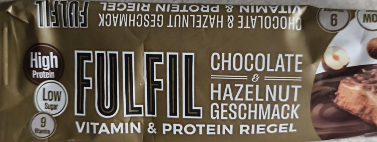 Zdjęcia - Vitamin & protein Riegel chocolate Hazelnut Fulfil