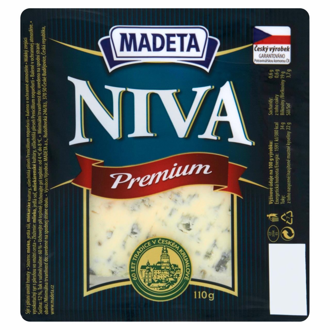 Zdjęcia - Madeta Niva Premium Ser pleśniowy 110 g