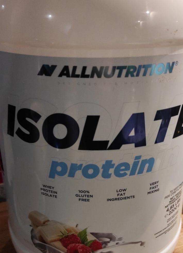 Zdjęcia - isolate protein biała czekolada malina Allnutrition