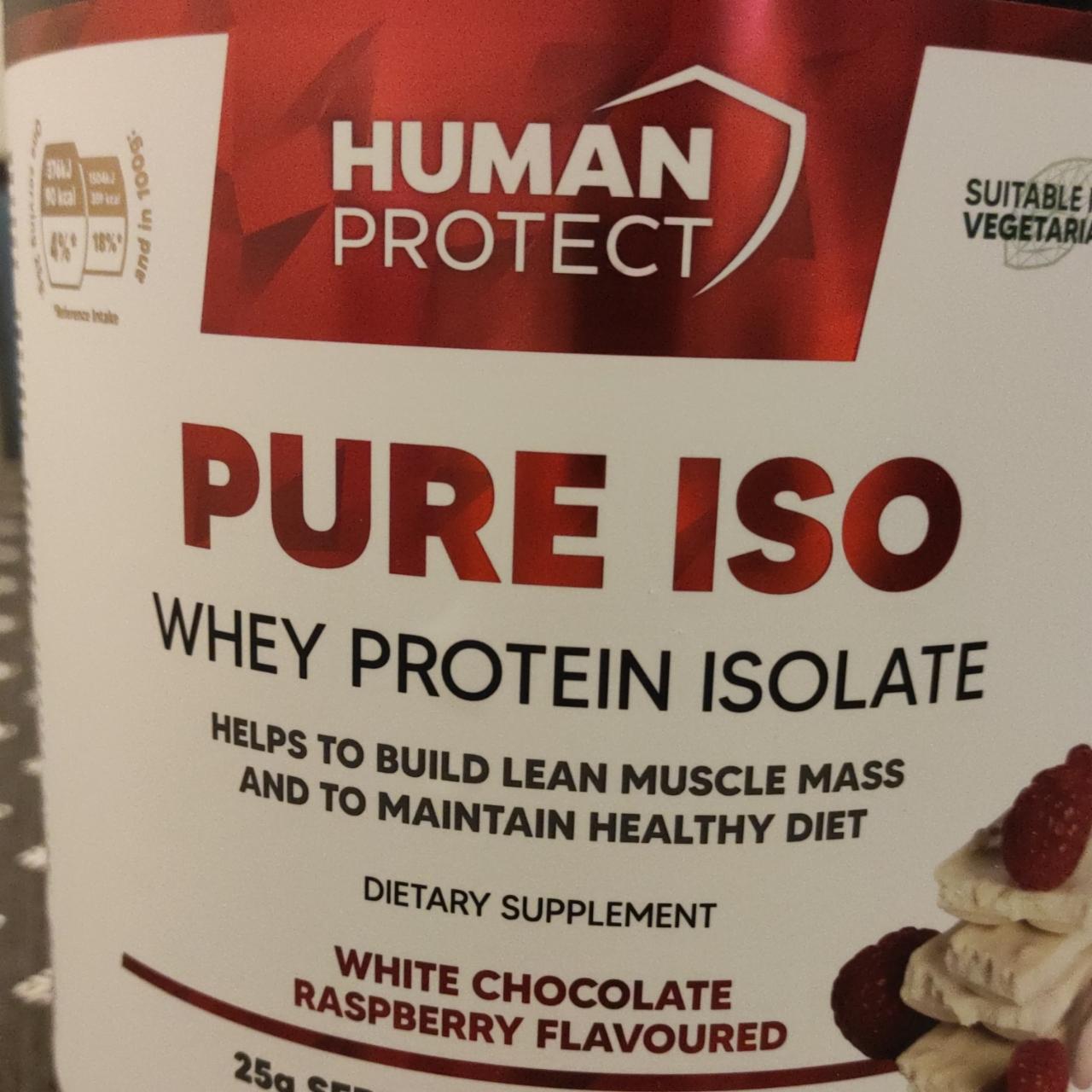 Zdjęcia - Odżywka białkowa o smaku białej czekolady i malin Human Protect