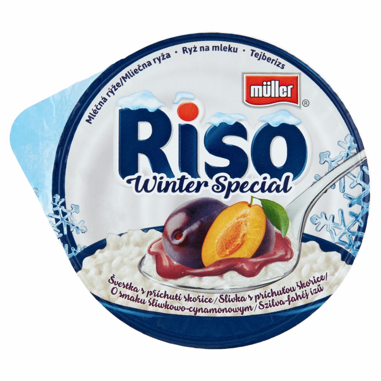 Zdjęcia - Müller Riso Winter Special Ryż na mleku o smaku śliwkowo-cynamonowym 175 g