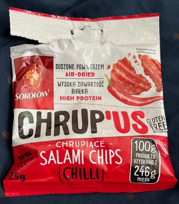 Zdjęcia - Chrup'Us Chrupiące Salami Chips Chilli Sokołów