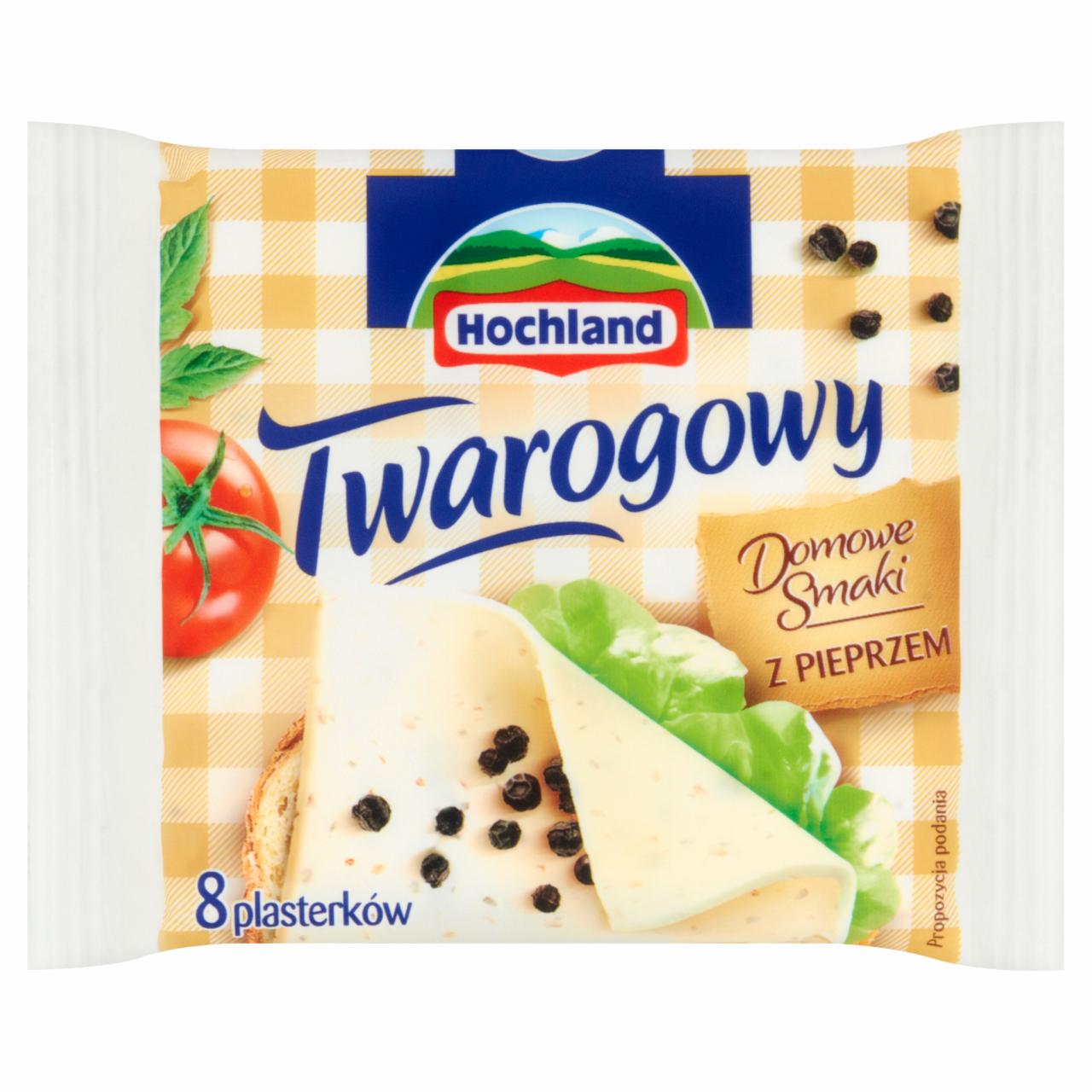 Zdjęcia - Hochland Twarogowy Ser z pieprzem 150 g (8 plasterków)