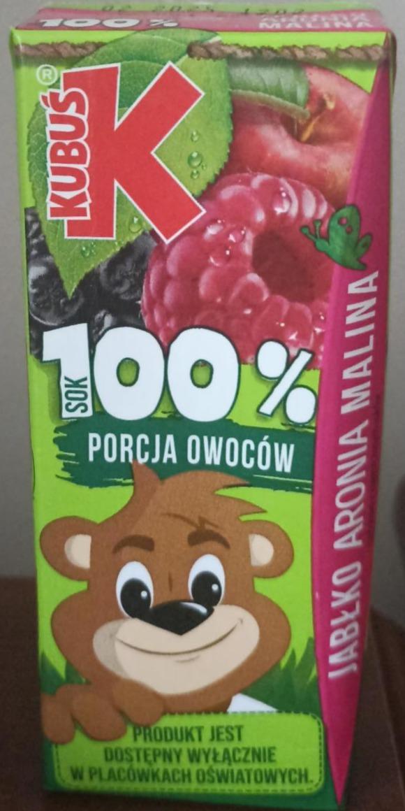 Zdjęcia - Sok 100% jabłko aronia malina Kubuś