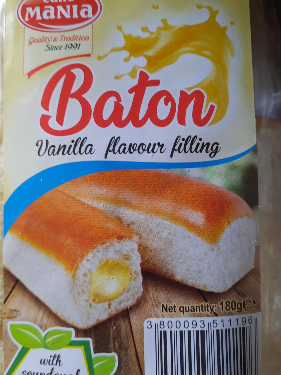 Zdjęcia - Baton Vanilla flavour filling CakeMania