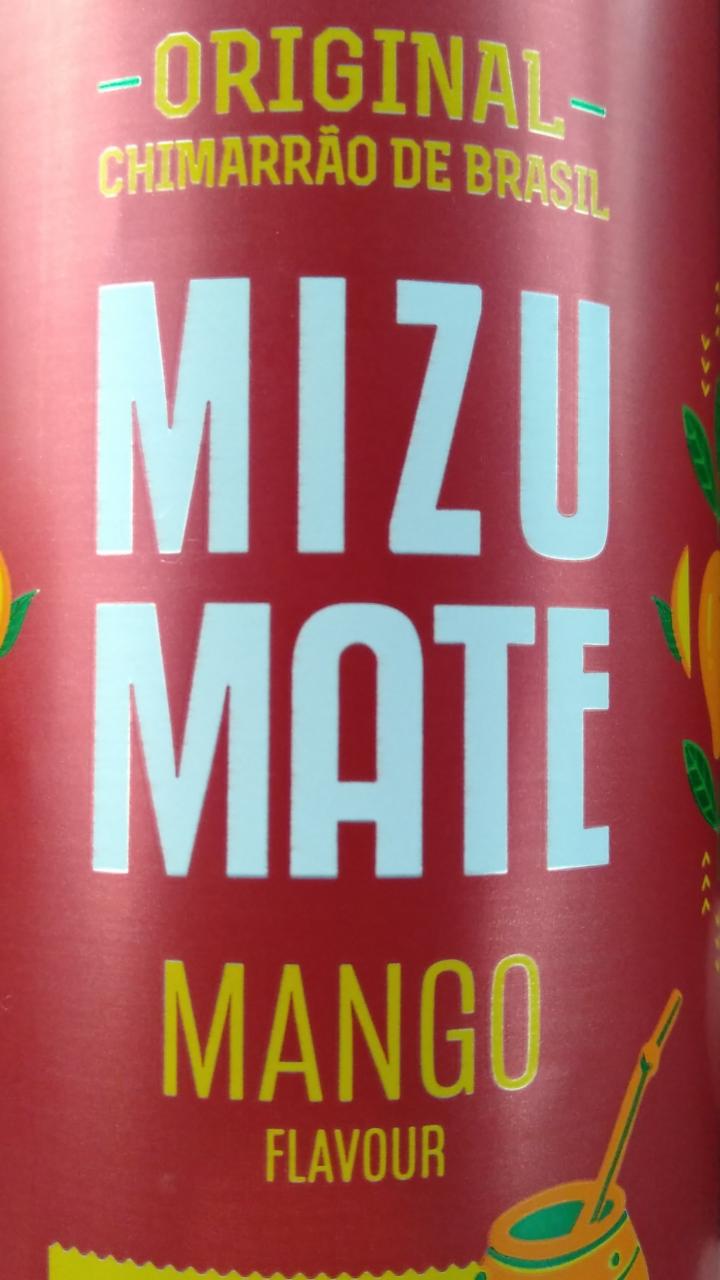 Zdjęcia - Mizu Mate Mango Zero Napój gazowany z ekstraktem yerba mate o smaku mango 330 ml
