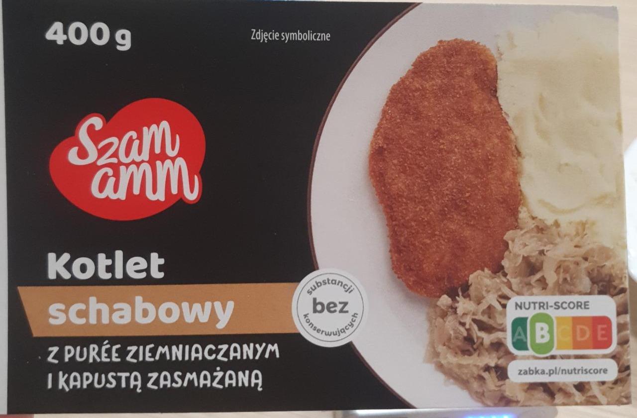 Zdjęcia - kotlet schabowy z kapustą zasmażaną i puree ziemniaczanym Szamm amm