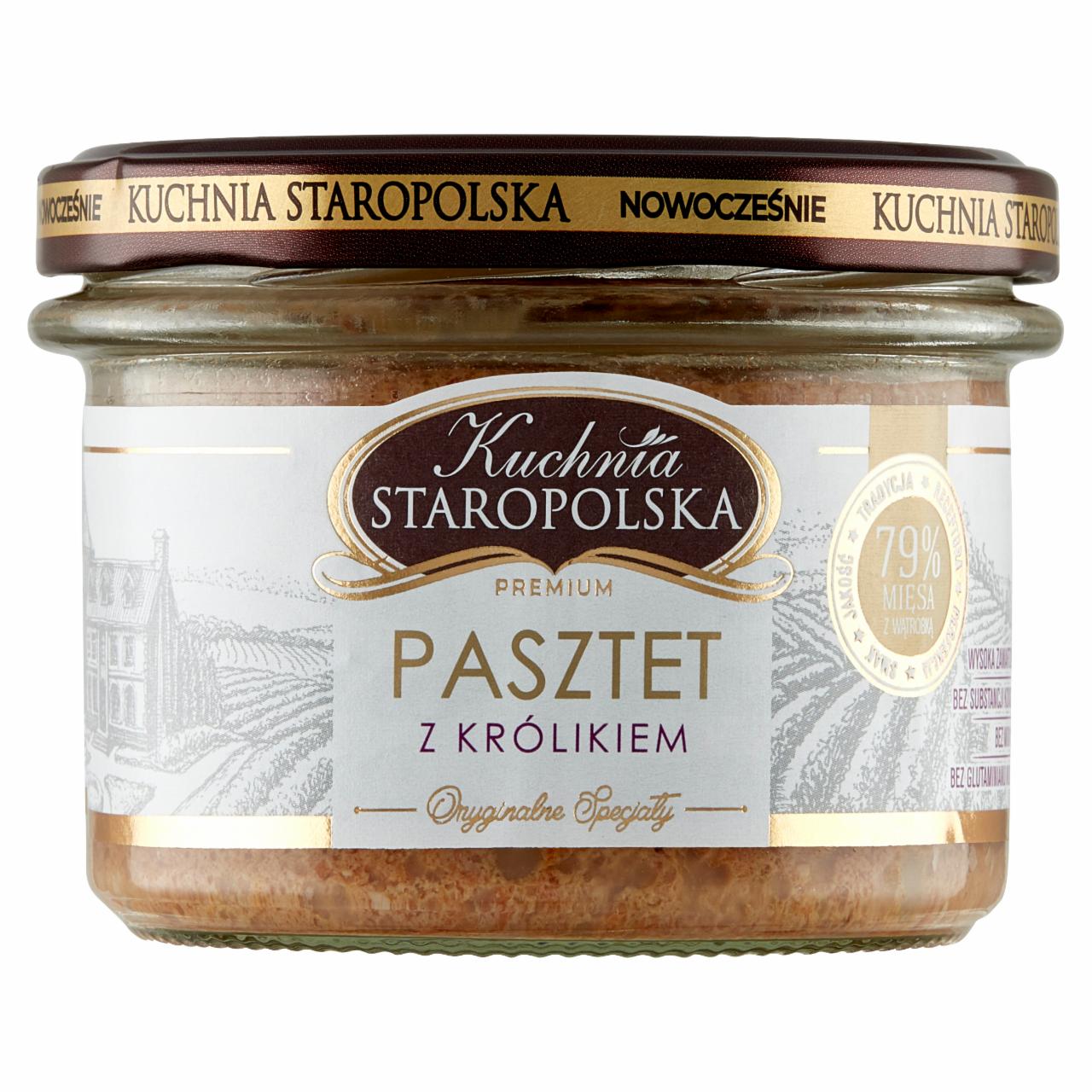 Zdjęcia - Kuchnia Staropolska Premium Pasztet z królikiem 160 g