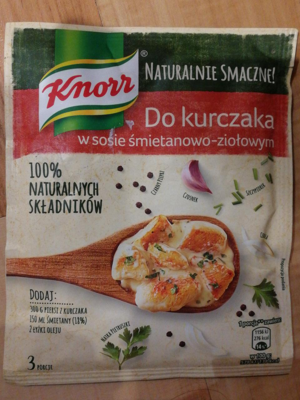 Zdjęcia - Knorr Do kurczaka w sosie śmietanowo-ziołowym