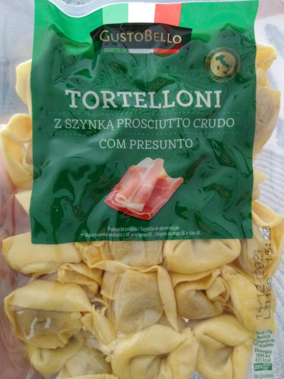 Zdjęcia - Tortelloni z szynką prosciutto crudo com presunto gustobello