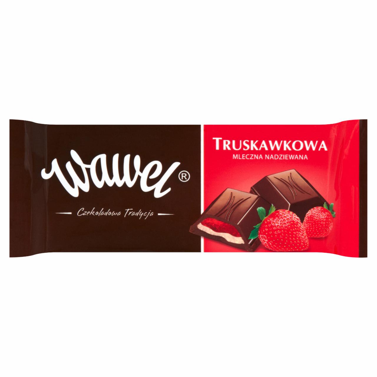 Zdjęcia - Wawel Truskawkowa Czekolada mleczna nadziewana 4 x 100 g