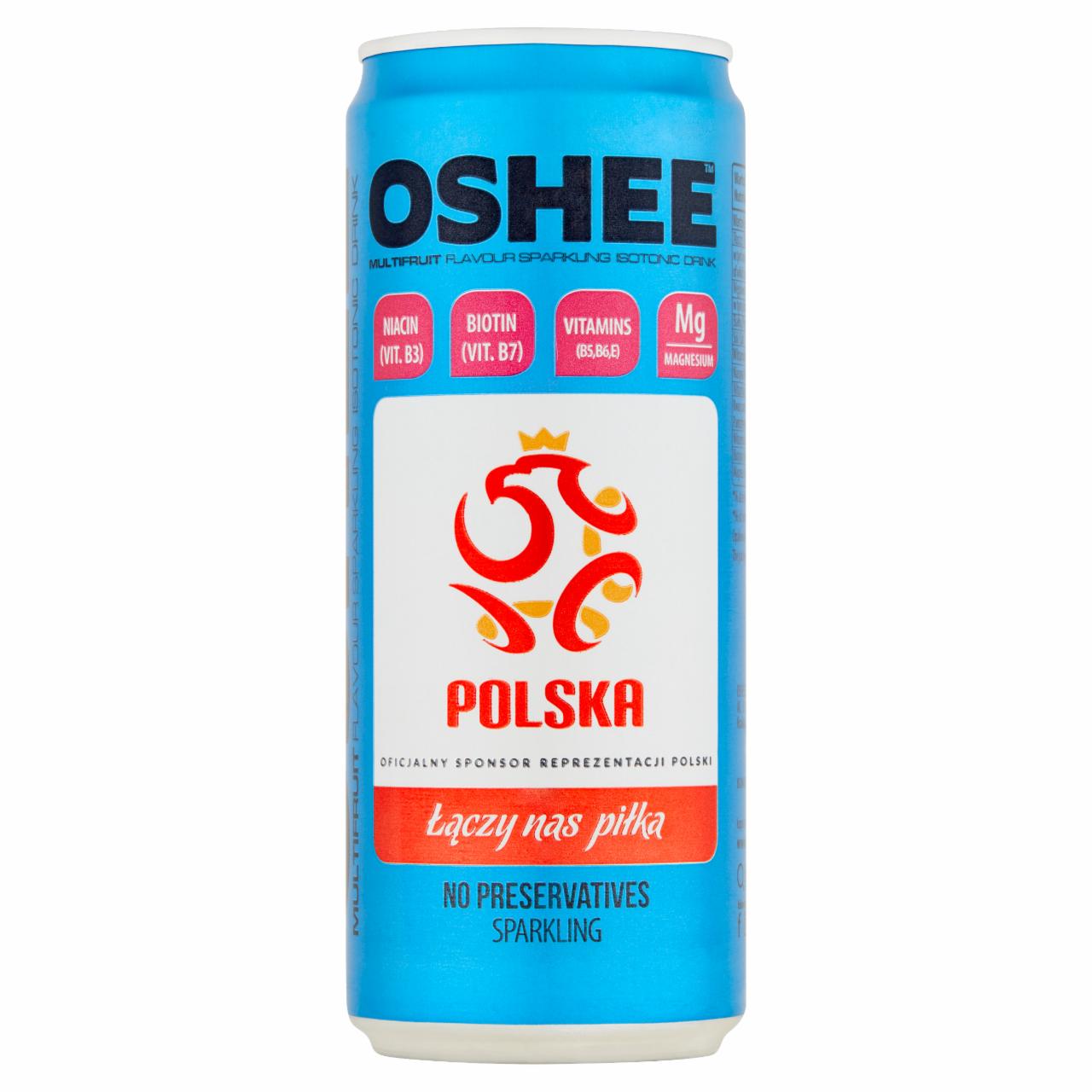 Zdjęcia - Oshee Napój izotoniczny gazowany o smaku wieloowocowym 330 ml