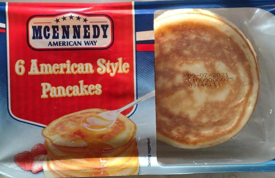 mcennedy american style pancakes - kalorie, kJ i wartości odżywcze