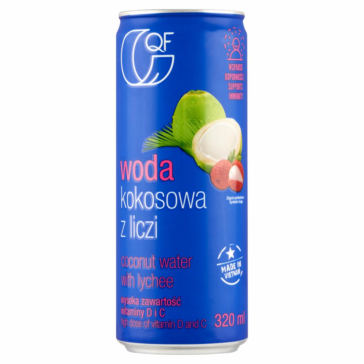 Zdjęcia - QF Woda kokosowa z liczi 320 ml