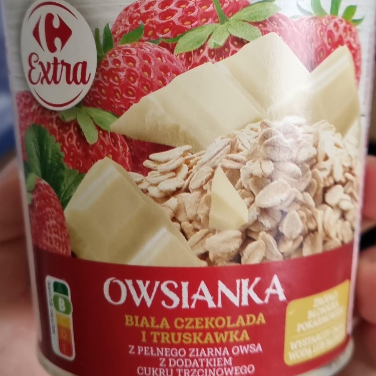 Zdjęcia - owsianka biała czekolada i truskawka K-classic