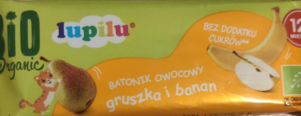 Zdjęcia - Batonik owocowy gruszka i banan BiO Lupilu