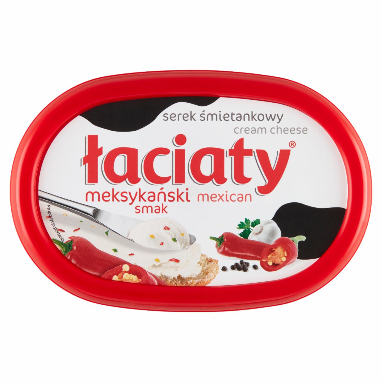 Zdjęcia - Łaciaty Serek śmietankowy meksykański smak 135 g