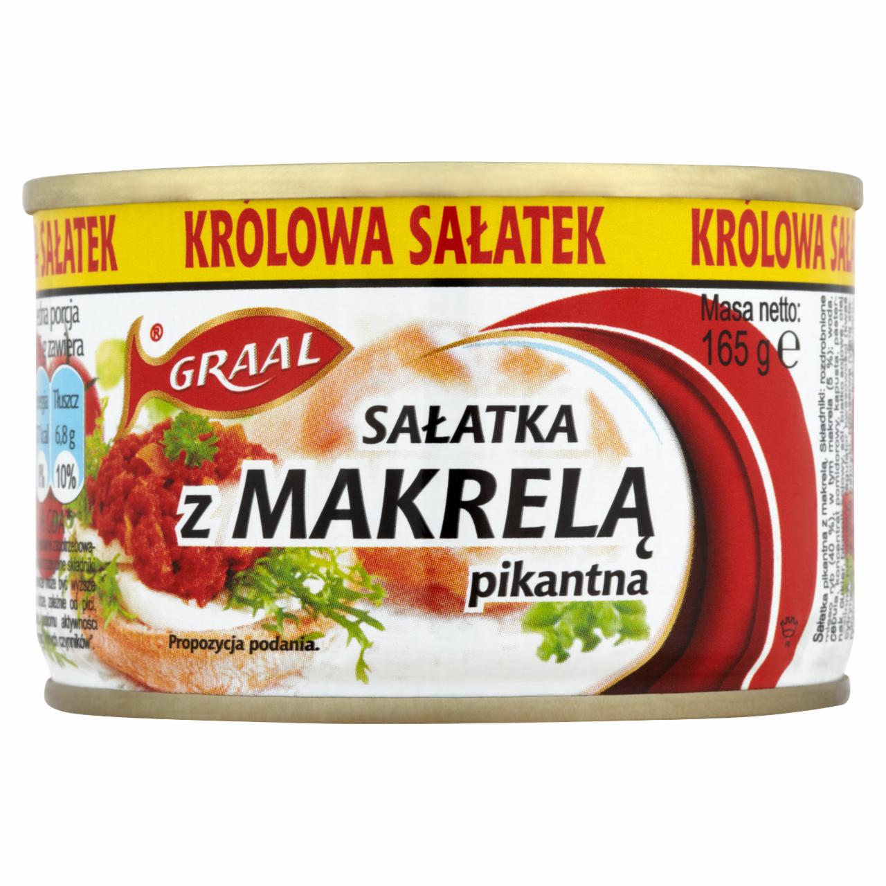 Zdjęcia - GRAAL Sałatka z makrelą pikantna 165 g