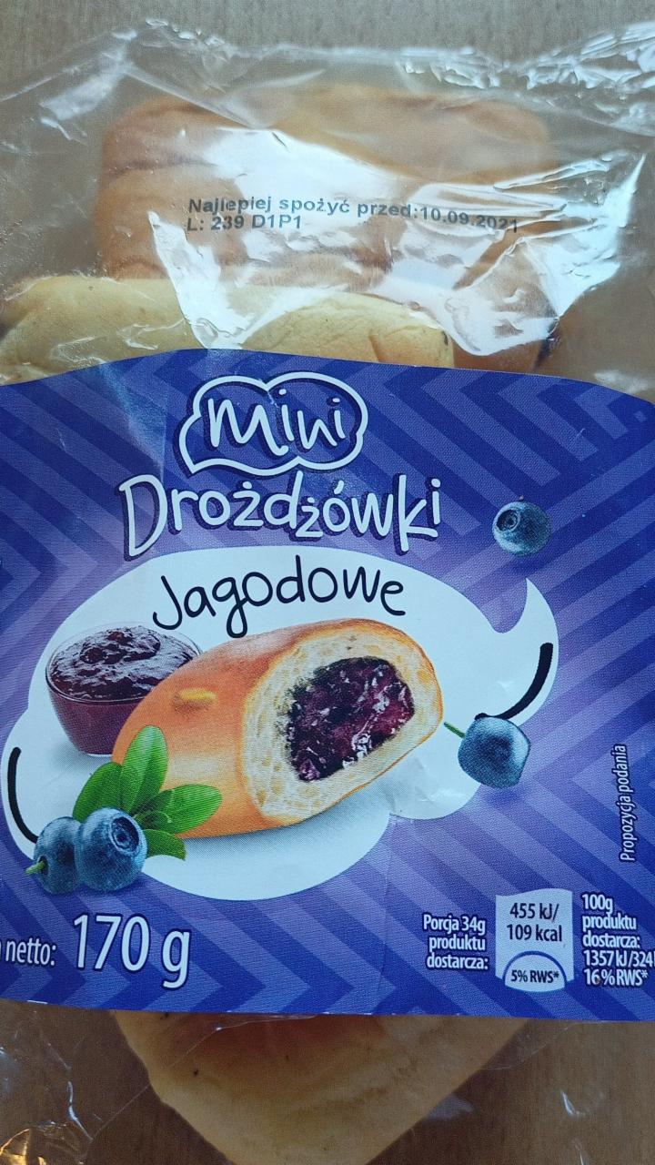 Zdjęcia - mini drożdżówki jagodowe