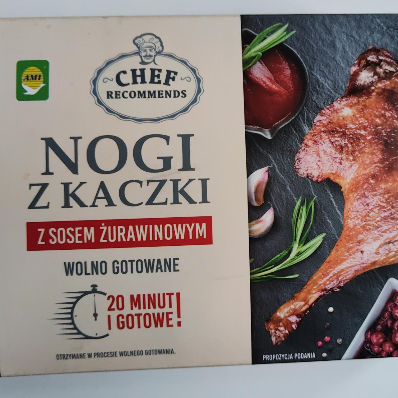 Zdjęcia - Nogi z kaczki z sosem żurawinowym Ami