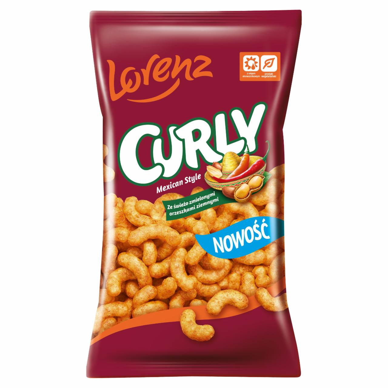 Zdjęcia - Lorenz Curly Mexican Style Chrupki kukurydziane ze świeżo zmielonymi orzeszkami ziemnymi 120 g